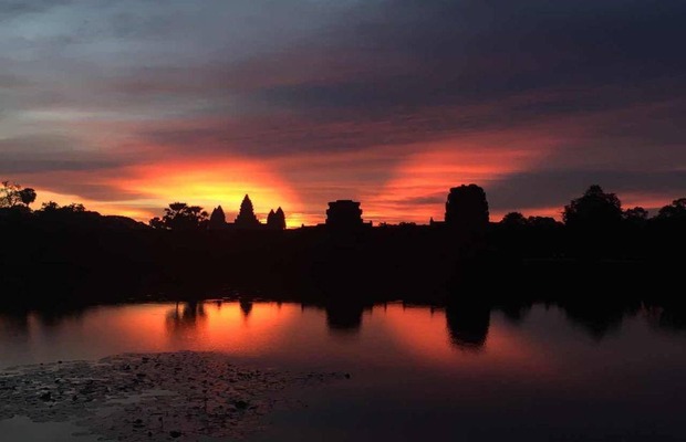 Sunrise from the first pond tower