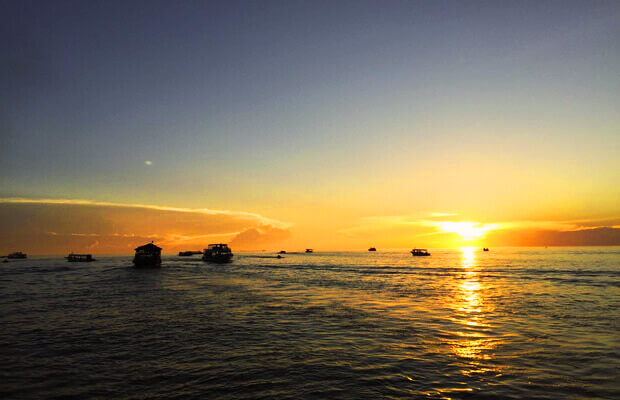 Sunset at Kongpong Khleang village